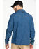 Image #2 - Hawx Men's Stonewashed Denim Snap Long Sleeve Work Shirt , Blue, hi-res