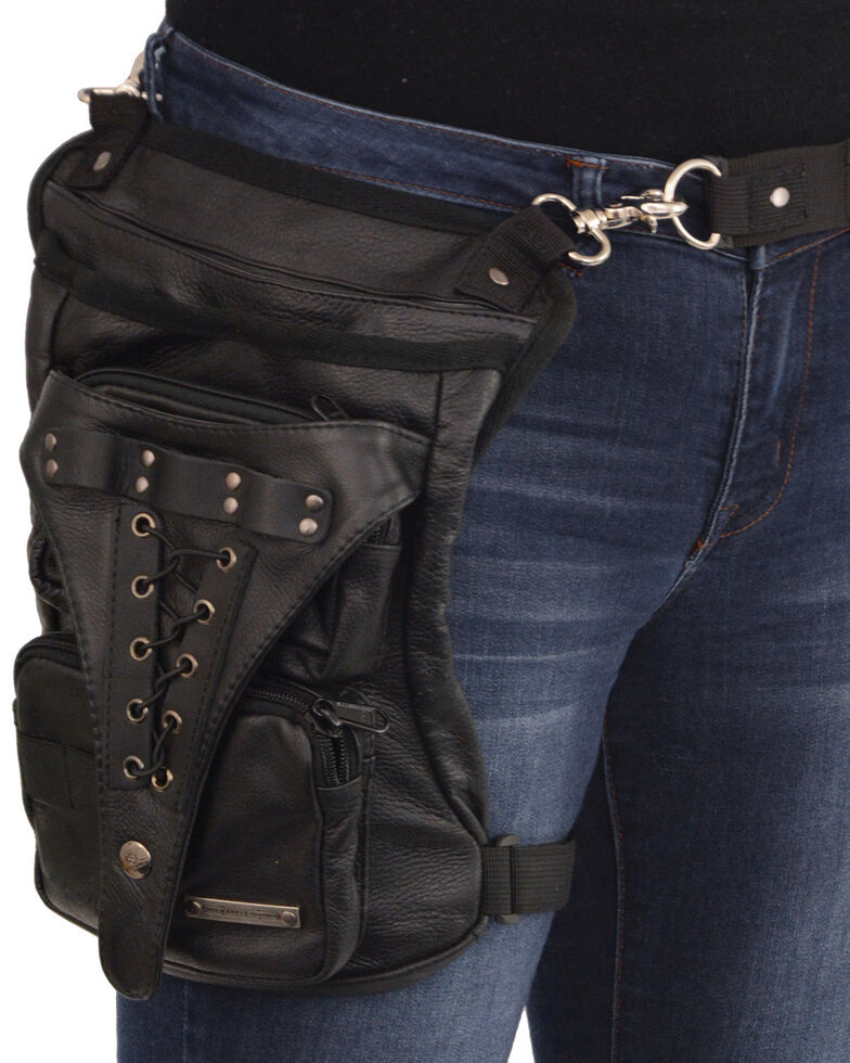 Milwaukee Leather Conceal & Carry Waist Belt Thigh Bag Boot Barn