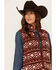 Image #2 - Shyanne Women's Southwestern Print Micro Fleece Vest, , hi-res