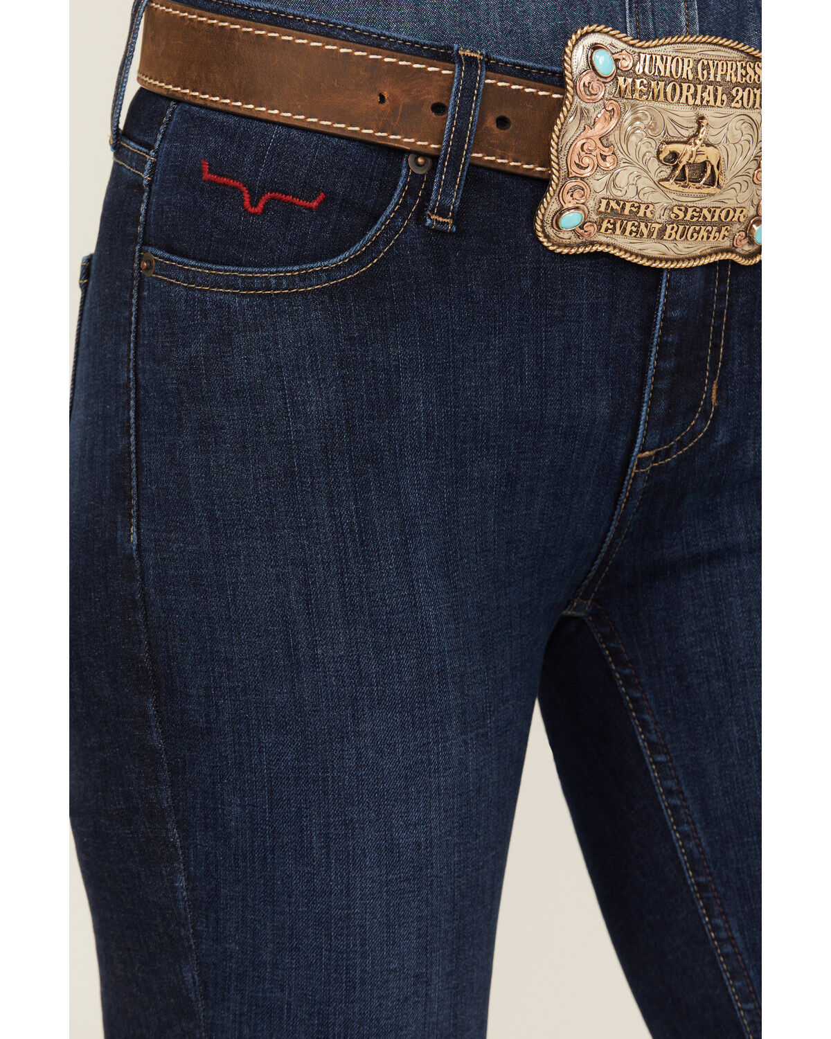 Image #2 - Kimes Ranch Women's Dark Wash Chloe Flare Bootcut Jeans, Blue, hi-res