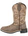 Image #3 - Smoky Mountain Little Boys' Oasis Performance Western Boots - Broad Square Toe, Chocolate, hi-res