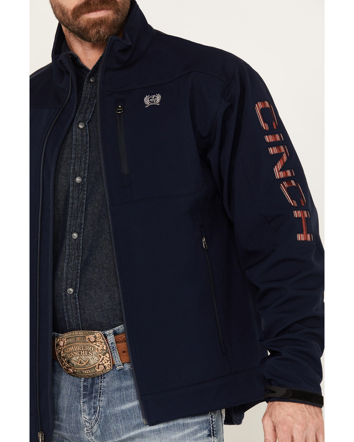 Image #3 - Cinch Men's Bonded Softshell Jacket, , hi-res