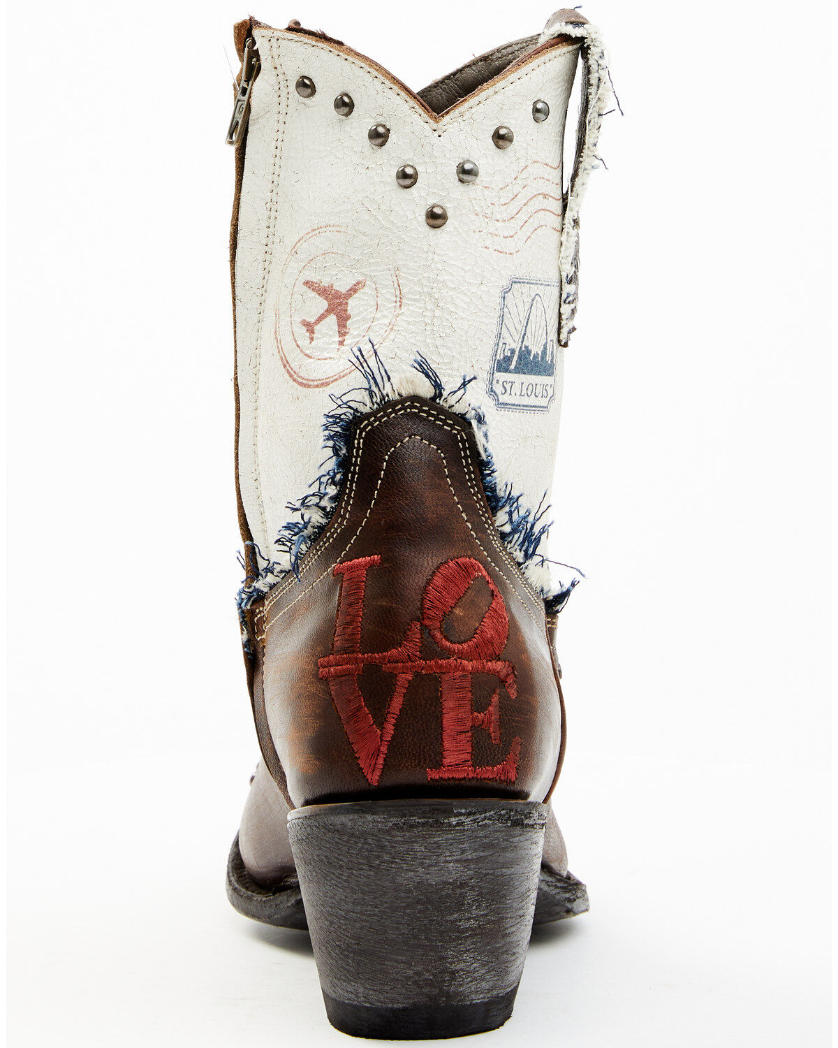 Yippee Ki Yay by Old Gringo Women's Love & Peace Studded Yippee Ki Yay by Old Gringo Women's Love & Peace Studded