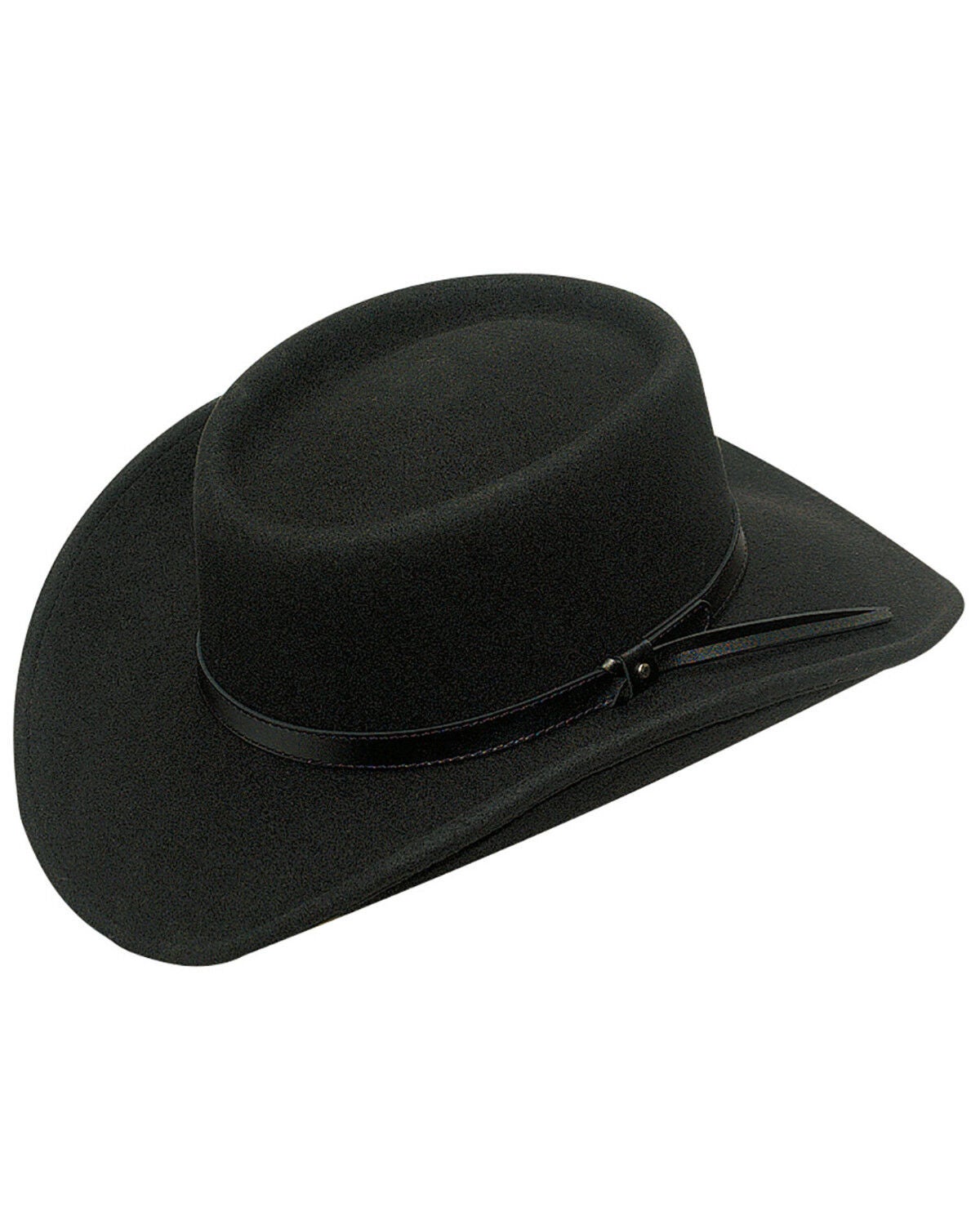 Twister Men's Crushable Gambler Hat, Black, hi-res