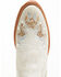 Image #6 - Shyanne Women's Carine Crackadela Floral Western Fashion Booties - Round Toe, White, hi-res