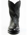 Image #4 - Cody James Black 1978® Men's Carmen Exotic Full-Quill Ostrich Roper Boots - Round Toe, Black, hi-res