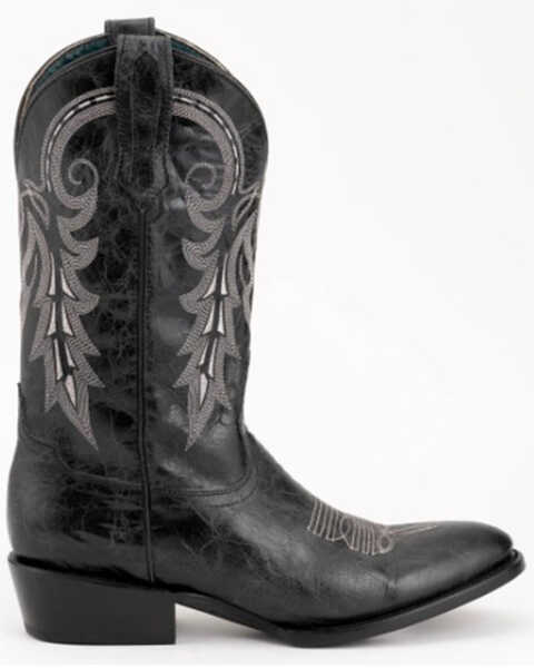 Image #2 - Ferrini Men's Remington Western Boots - Round Toe, Black, hi-res