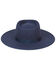 Lack Of Color Women's Navy Rancher Wool Felt Western Fedora Hat , Navy, hi-res