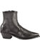 Abilene Men's 7" Wingtip Zip Boots, Black, hi-res