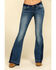 Image #2 - Rock & Roll Denim Women's Medium Dark Flare Jeans, , hi-res