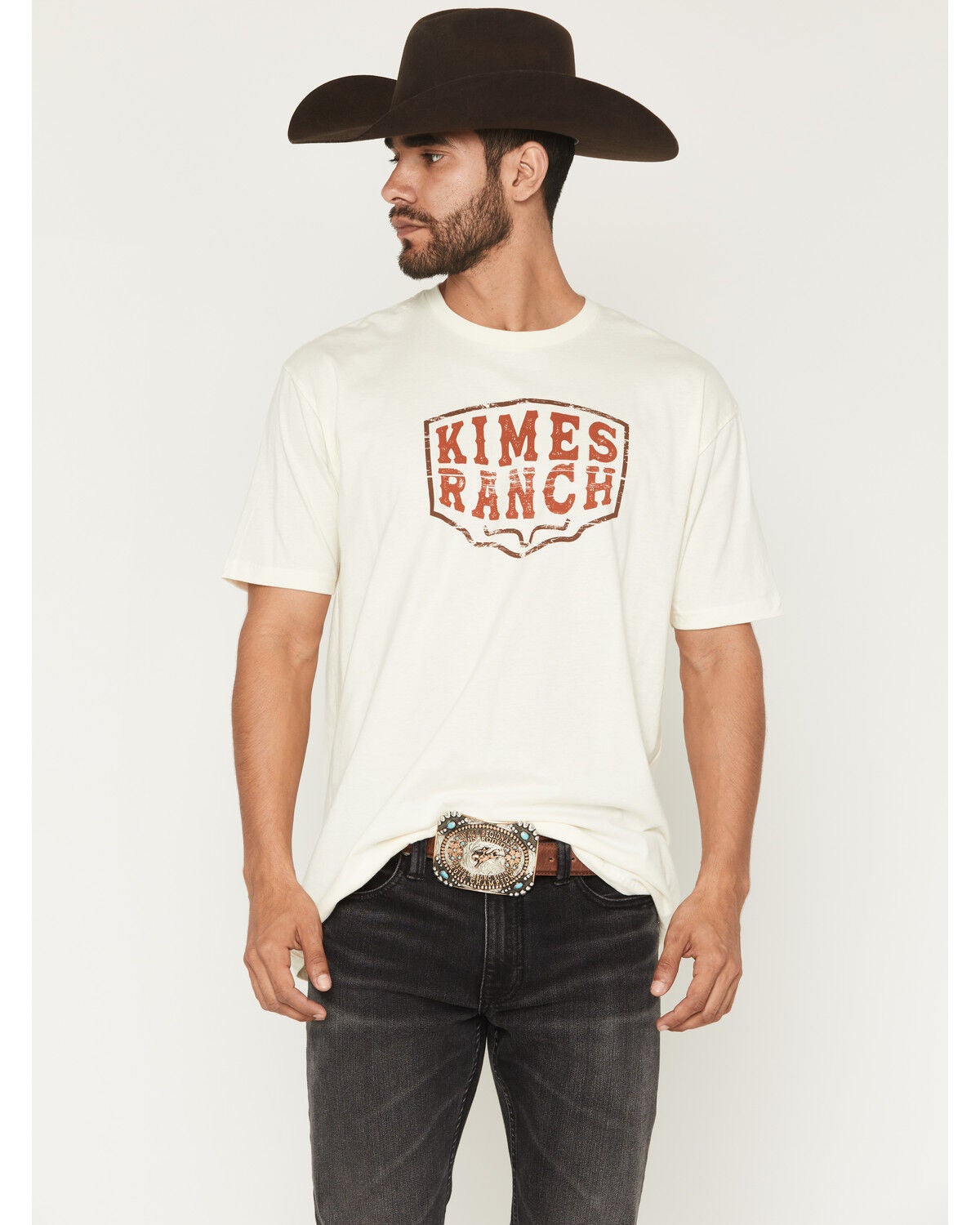 Image #1 - Kimes Ranch Men's Woodblock Short Sleeve Graphic T-Shirt, Natural, hi-res