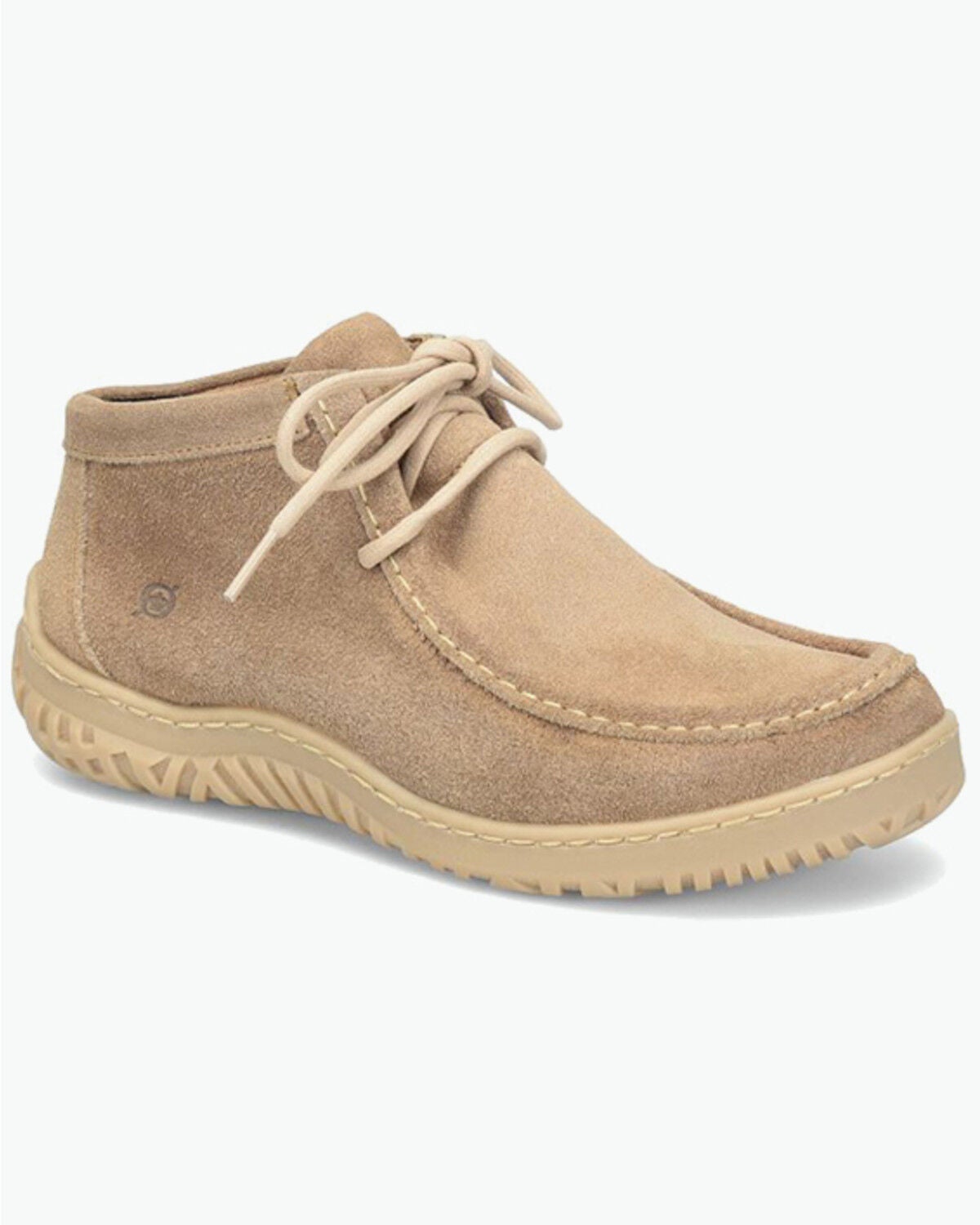 Born Women's Basin Suede Chukka Booties - Moc Toe, Cream, hi-res