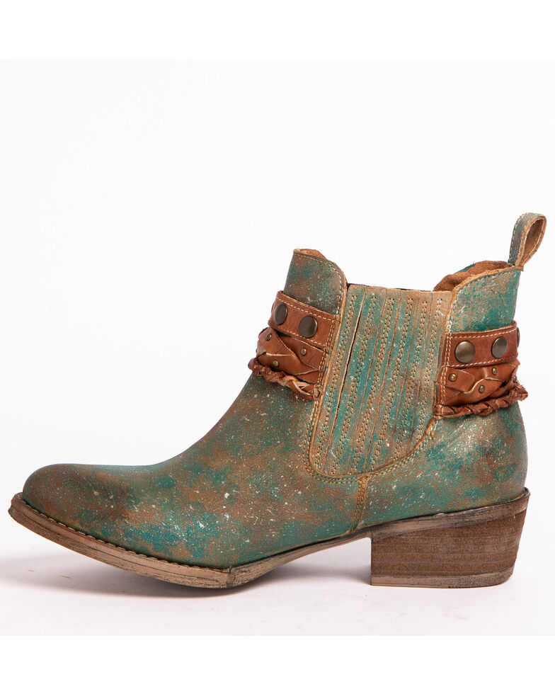 circle g turquoise booties
