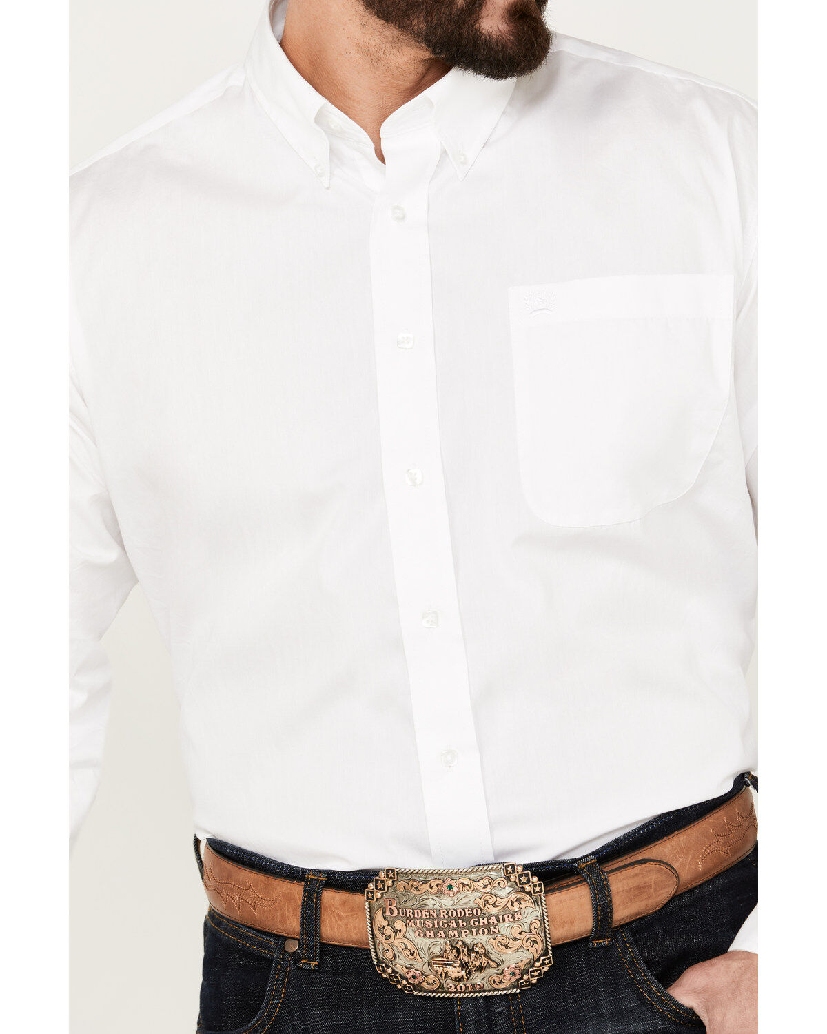 Product Name:  Cinch Men's Solid Long Sleeve Button-Down Western Shirt