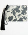 Image #2 - Shyanne Women's Cow Print Suede Wristlet, Black, hi-res