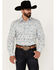 Image #1 - Rough Stock by Panhandle Men's Novelty Print Long Sleeve Snap Western Shirt, Grey, hi-res
