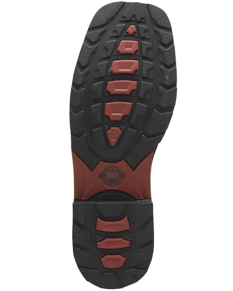 justin derrickman croc print composite toe work boots