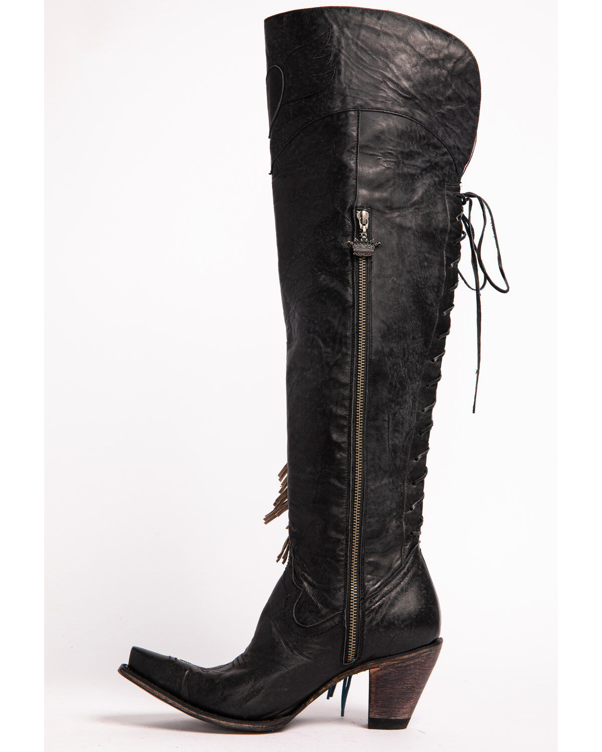 Image #4 - Junk Gypsy by Lane Women's Spirit Animal Tall Boots - Snip Toe, Black, hi-res