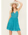Image #1 - Shyanne Women's Lace Bustier Mini Dress, Medium Blue, hi-res