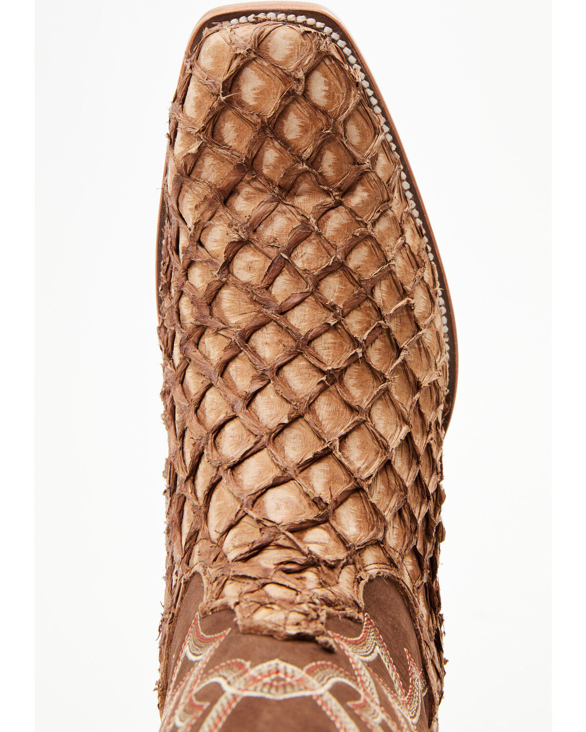 Image #6 - Cody James Men's Exotic Pirarucu Western Boots - Square Toe, Brown, hi-res