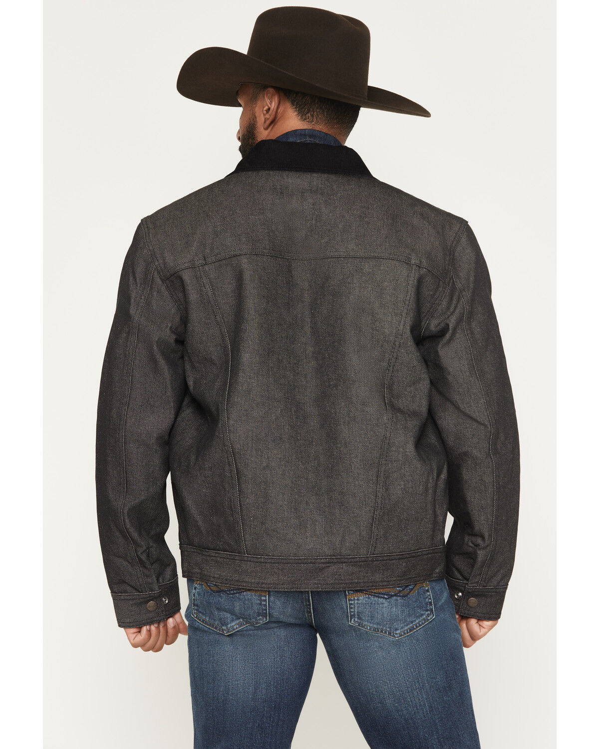 Image #4 - Wrangler X Filson Men's Denim Work Jacket, Black, hi-res