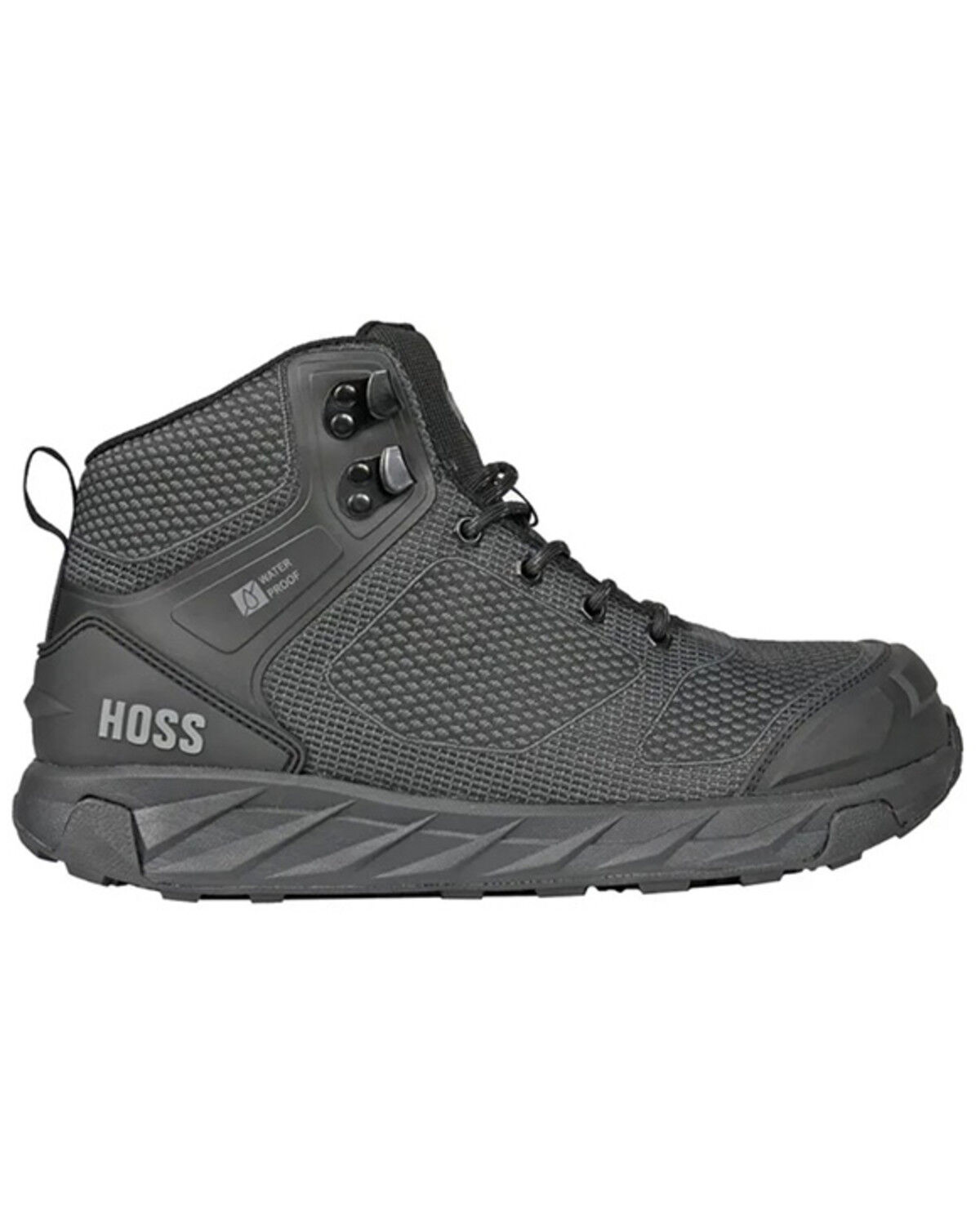 Image #2 - Hoss Men's Buster Hi Waterproof Work Boots - Composite Toe, Black, hi-res