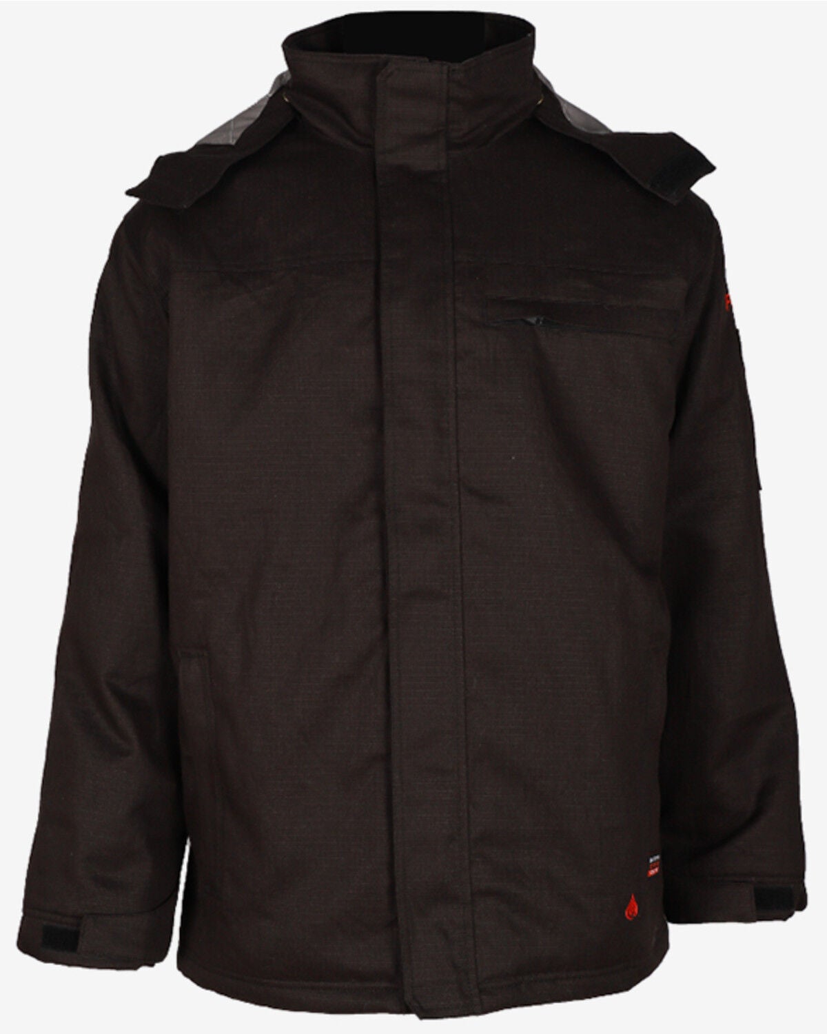 Forge Workwear Men's FR Insulated Ripstop Jacket, Black, hi-res