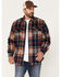 Image #1 - Dakota Grizzly Sherpa Lined Wool Shacket, Blue/red, hi-res