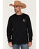 Image #2 - Moonshine Spirit&reg; Men's America's Most Wanted Long Sleeve Graphic T-Shirt, Black, hi-res