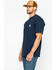 Carhartt Men's Loose Fit Heavyweight Logo Pocket Work T-Shirt, Navy, hi-res