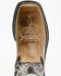 Image #6 - Old West Boys' Leather Work Rubber Western Boots - Square Toe, Tan, hi-res