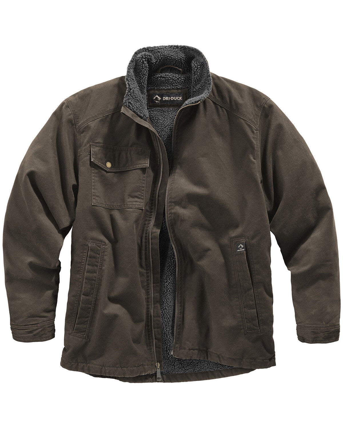 Dri Duck Men's Endeavor Jacket - Big and Tall, Brown, hi-res