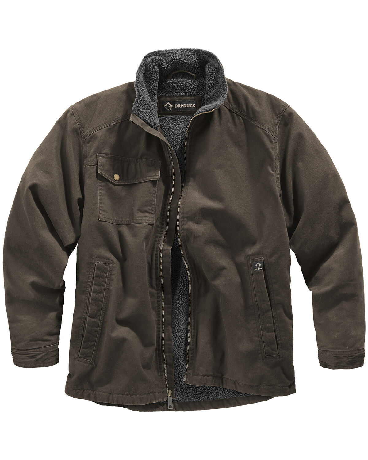 Image #1 - Dri Duck Men's Endeavor Jacket - Big and Tall, Brown, hi-res