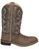 Image #2 - Smoky Mountain Women's Willow Western Boots - Broad Square Toe, Chocolate, hi-res