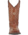 Image #4 - Laredo Women's Sequin Embellished Western Boots - Broad Square Toe, Tan, hi-res
