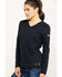 Ariat Women's FR AC Long Sleeve Work Top, Black, hi-res