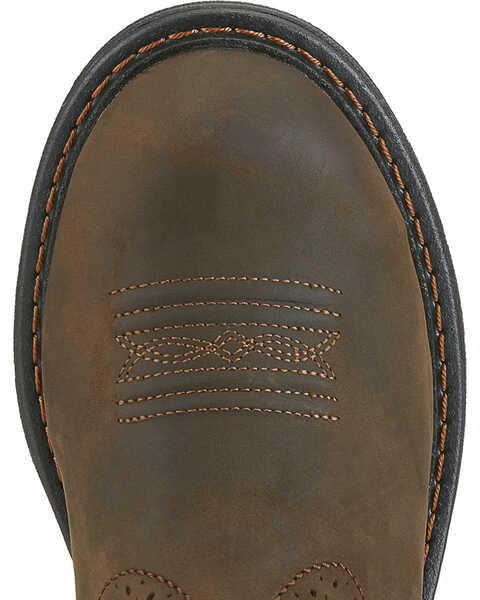 Image #4 - Ariat Waterproof Tracey Pull On Waterproof Work Boots - Composite Toe, Distressed, hi-res