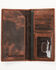 Hooey Men's Brown Southwestern Embossed Rodeo Wallet, Brown, hi-res
