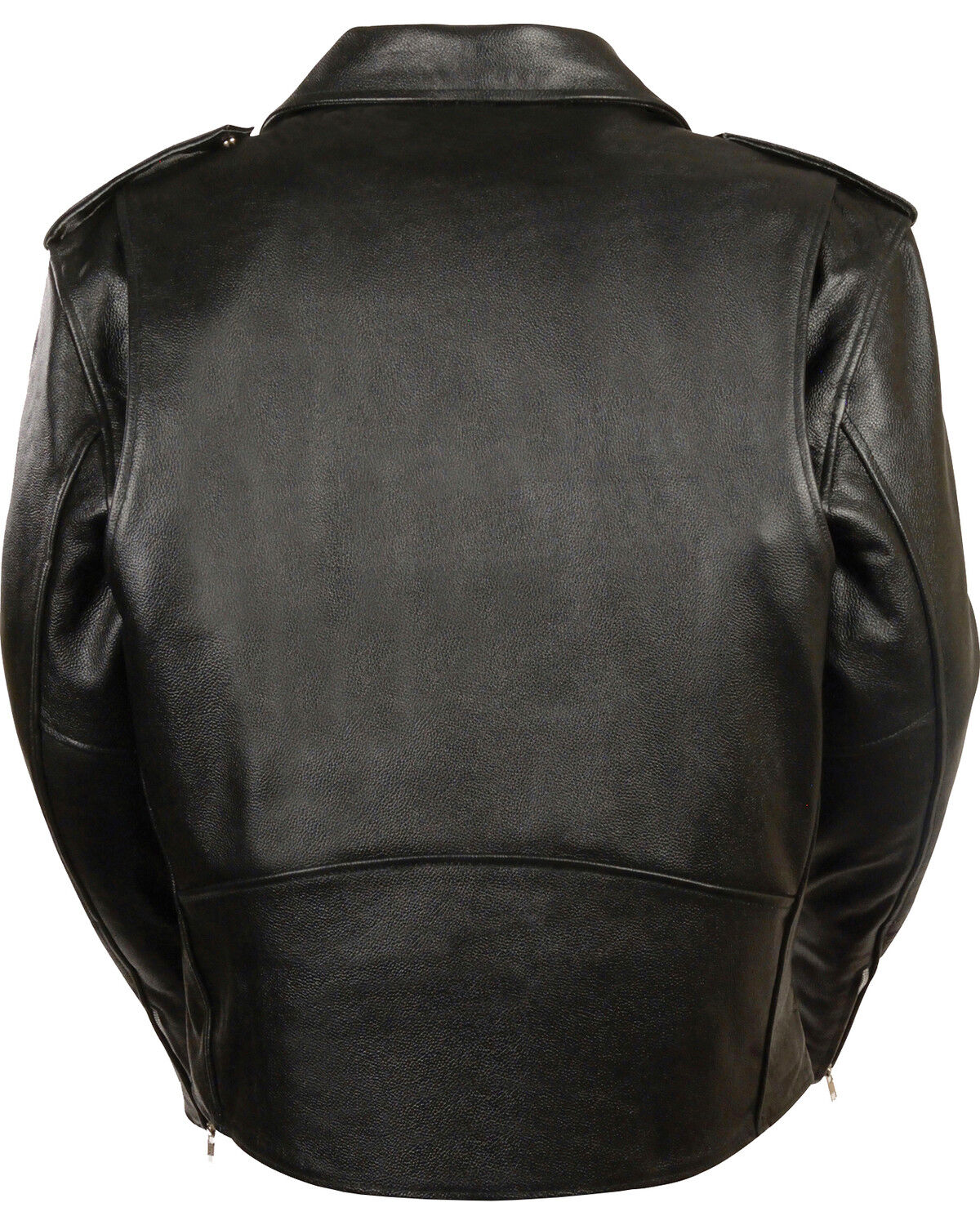 Image #3 - Milwaukee Leather Men's Classic Police Style M/C Jacket, Black, hi-res