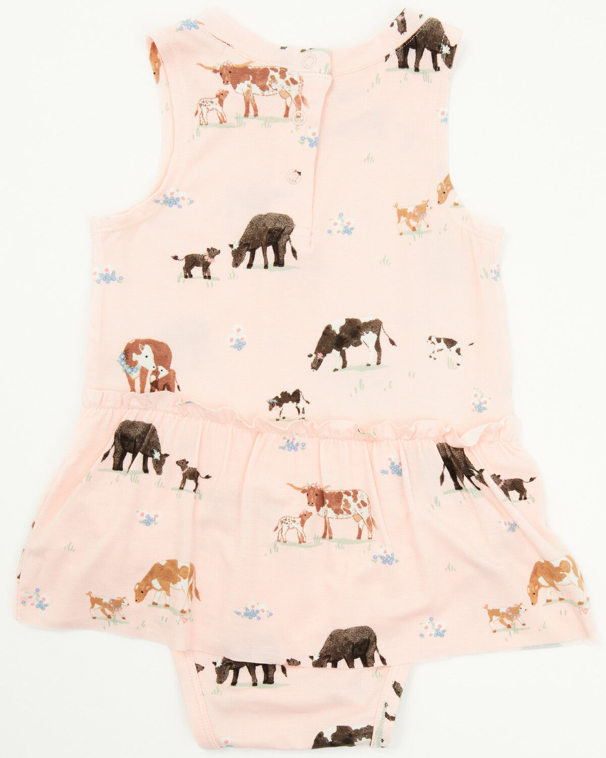 Image #3 - Angel Dear Infant Girls' Families Onesie with Skirt, Pink, hi-res