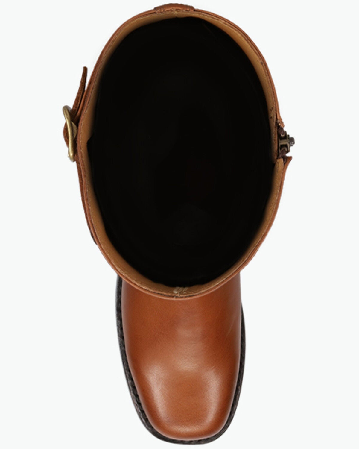 Image #6 - Frye Women's Campus Low Heel Tall Riding Fashion Boots - Round Toe, Cognac, hi-res