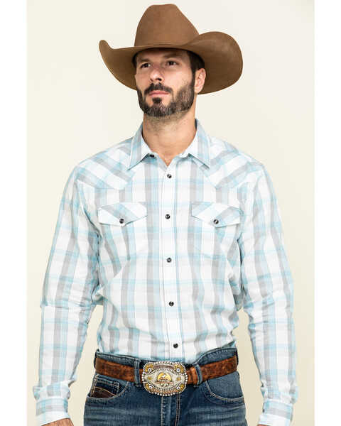 Image #1 - Gibson Men's Big Buck Down Plaid Long Sleeve Western Shirt , , hi-res