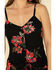 Image #5 - Shyanne Women's Black Floral Button Tie Tank Top, , hi-res