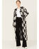 Image #1 - Show Me Your Mumu Women's Jane Floral Print Sweater Jacket, Black, hi-res