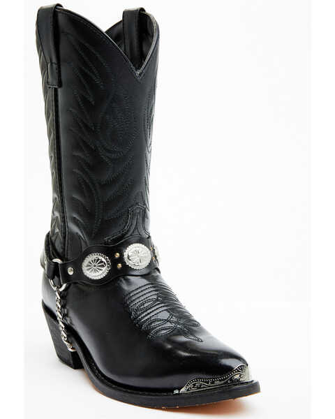 Laredo Men's Tallahassee Western Boots, Black, hi-res