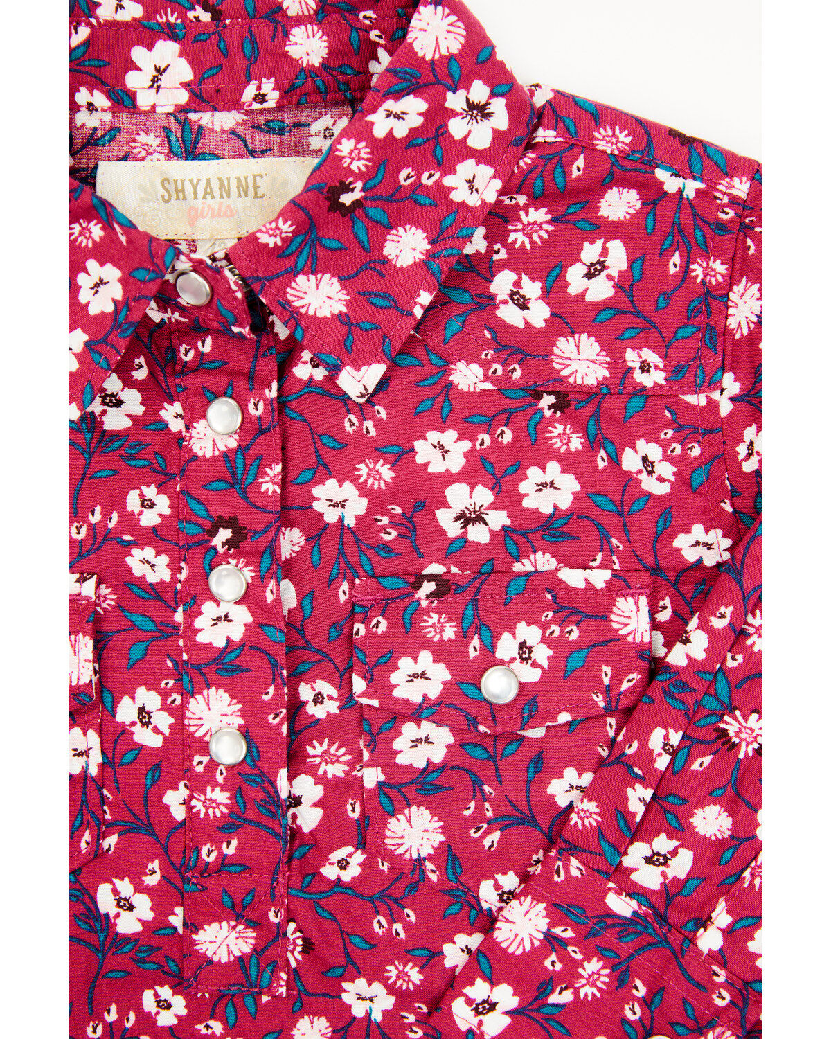 Image #2 - Shyanne Toddler Girls' Long Sleeve Floral Print Onesie, Fuchsia, hi-res