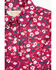 Image #2 - Shyanne Toddler Girls' Long Sleeve Floral Print Onesie, Fuchsia, hi-res
