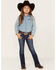 Image #1 - Shyanne Little Girls' Dark Wash Dreamcatcher Embroidered Bootcut Jeans, , hi-res