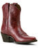 Image #1 - Ariat Women's Maggie Western Booties - Round Toe, Red, hi-res