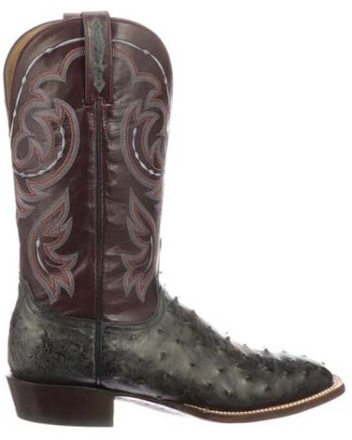 dark grey cowboy boots